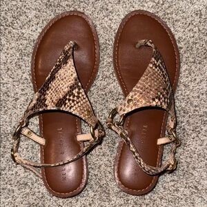 Kelly & Katie Snake Print Sandals